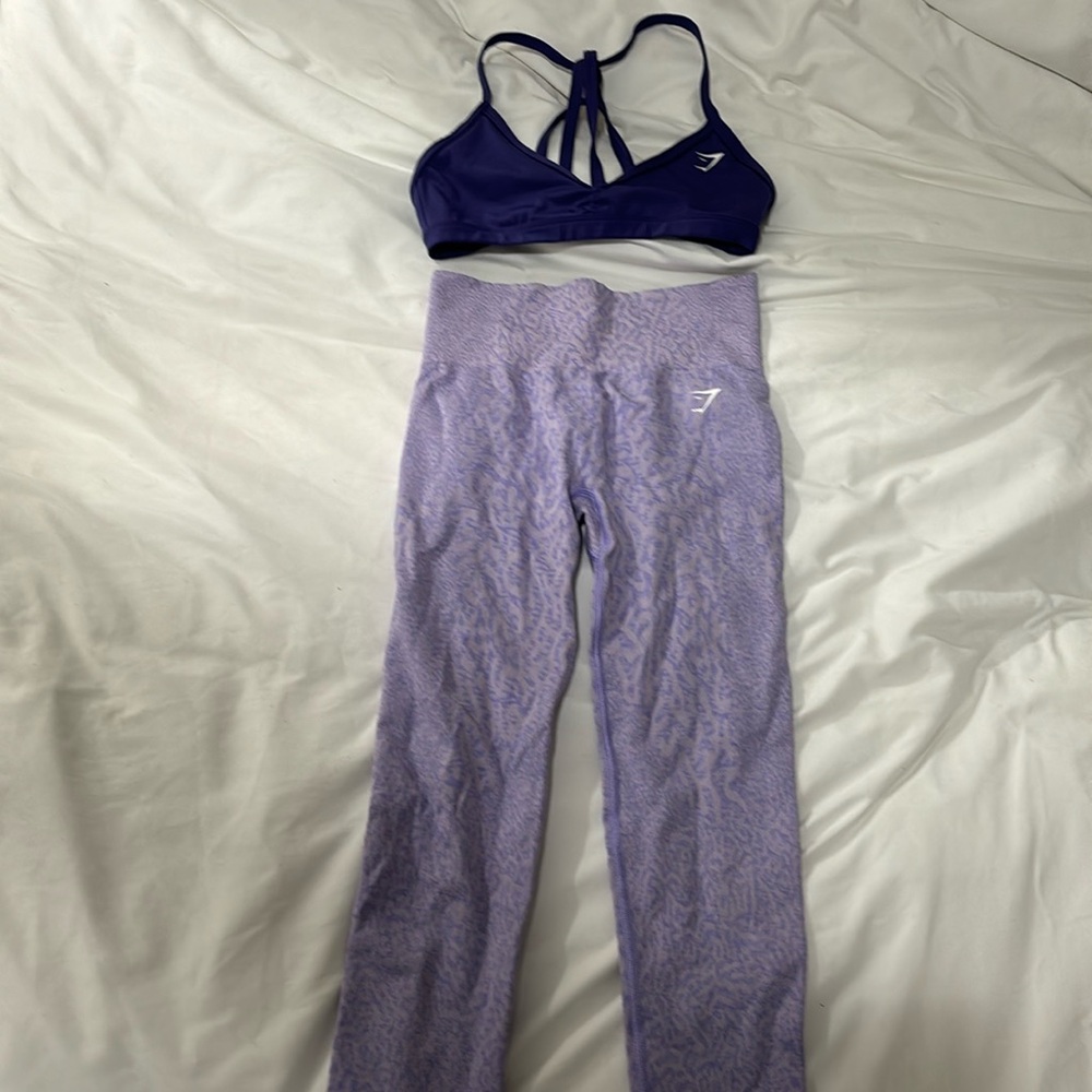Vital seamless 2.0 leggings, minimal sports bra set XS